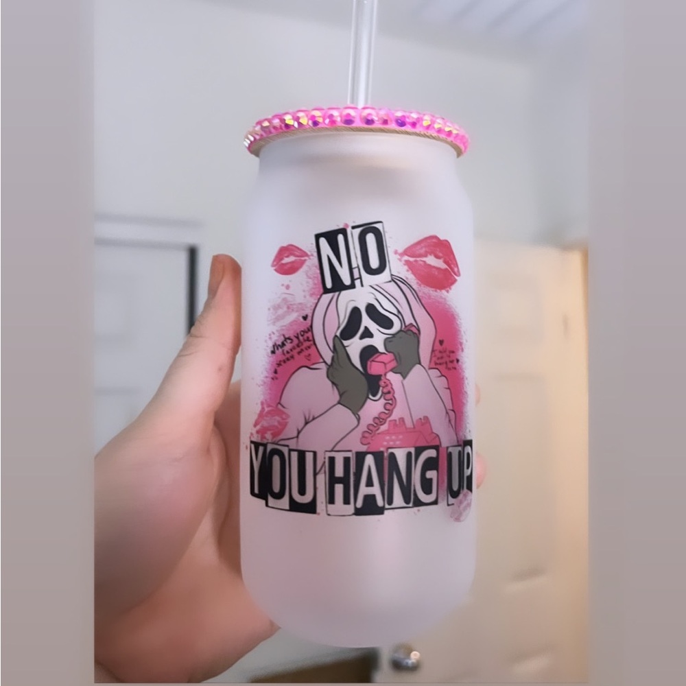 Valentines Ghostface Frosted Cup